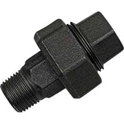 1/2" Sort union muffe/nippel