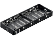Batteriholder til 10xAA bat. (m. loddeflige)