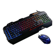 Havit HV-KB558CM Tastatur og mus-sæt Membran Regnbue Kabling Nordisk