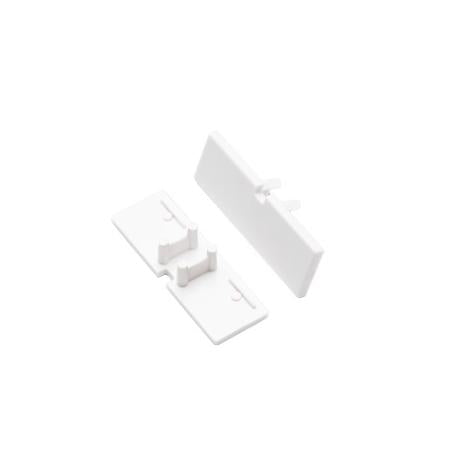 DIOFLEX endestykke BACK10 med hul hvid 2 stk