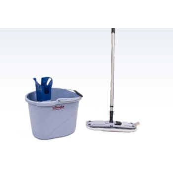 Vileda moppesæt med spand, moppe og skaft, 10 l. 5 dele