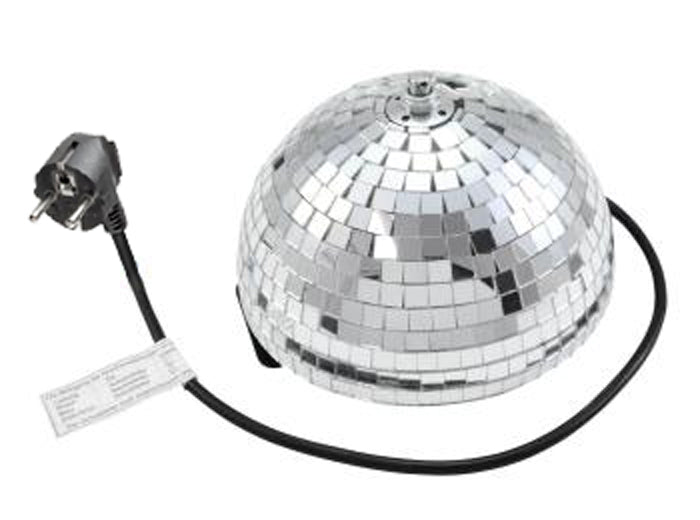 Halv spejlkugle - Ø20cm m. 230Vac motor