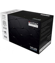 2 x 1,5 meter udendørs LED julelyskædenet - IP44, 230V, 160 LED, kold hvid