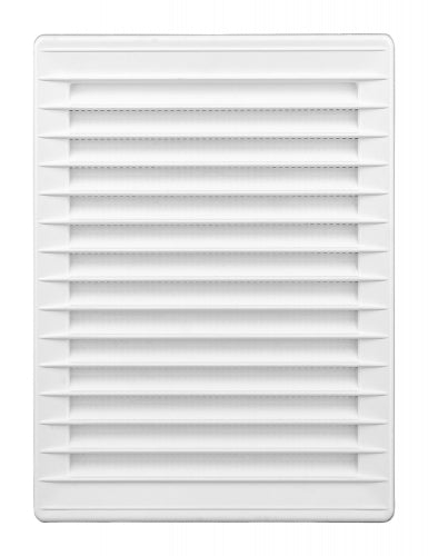 Rektangulær ventilationsrist - 140x210mm kanal, Hvid