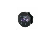5-48V bil-batteri panel-voltmeter - Hvid LED