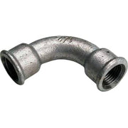 1/2" Galvaniseret bøjning 90° muffe/muffe