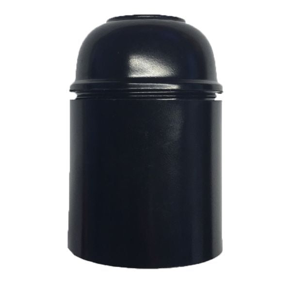 Normalfatning E27, 10 mm, sort
