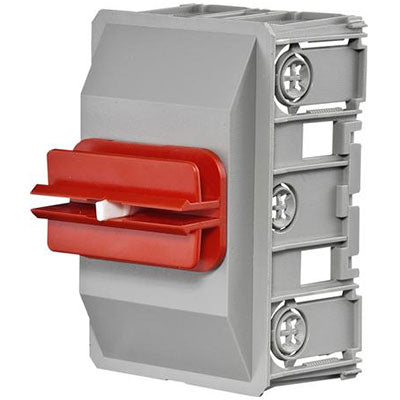 Kanaldåse S-FB til enkelt stikkontakt Fuga rød fod