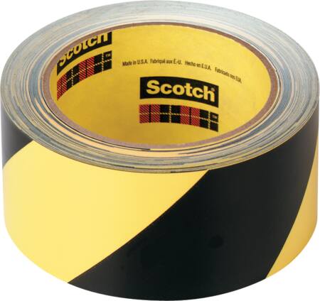 AFMÆRKNINGSTAPE SORT/GUL 50MM