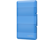 Opbevaringsboks til 4 x M.2 NGFF/NVMe SSD, Blå