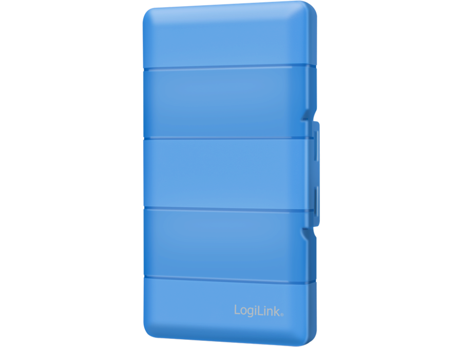 Opbevaringsboks til 4 x M.2 NGFF/NVMe SSD, Blå