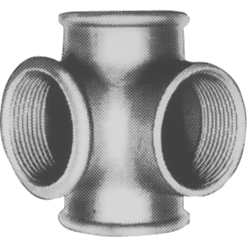 1/2" Galvaniseret tee m/sideudløb