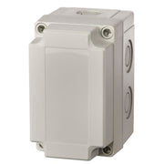 Fibox med gråt låg - 130x80x100 - 4 skruehuller