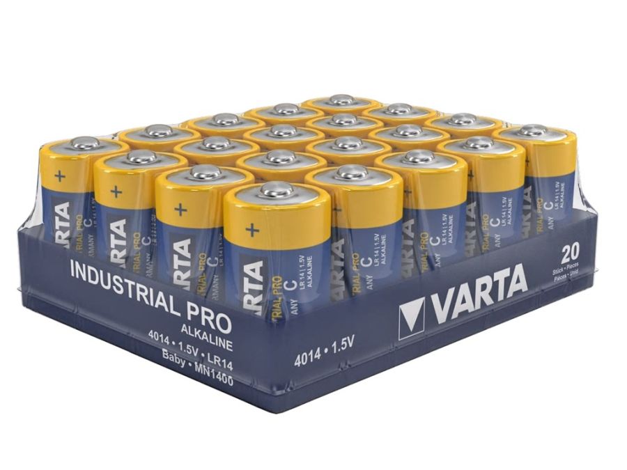BATTERI ALKALINE C LR14-20 TRAY