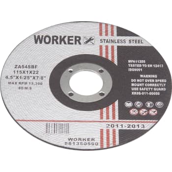 WORKER skæreskive inox, 1,0 x 115 mm