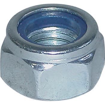 Låsemøtrik elforzinket, M10, 100 stk.