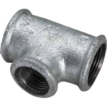 3/4" x 1/2" x 3/4" Galvaniseret tee