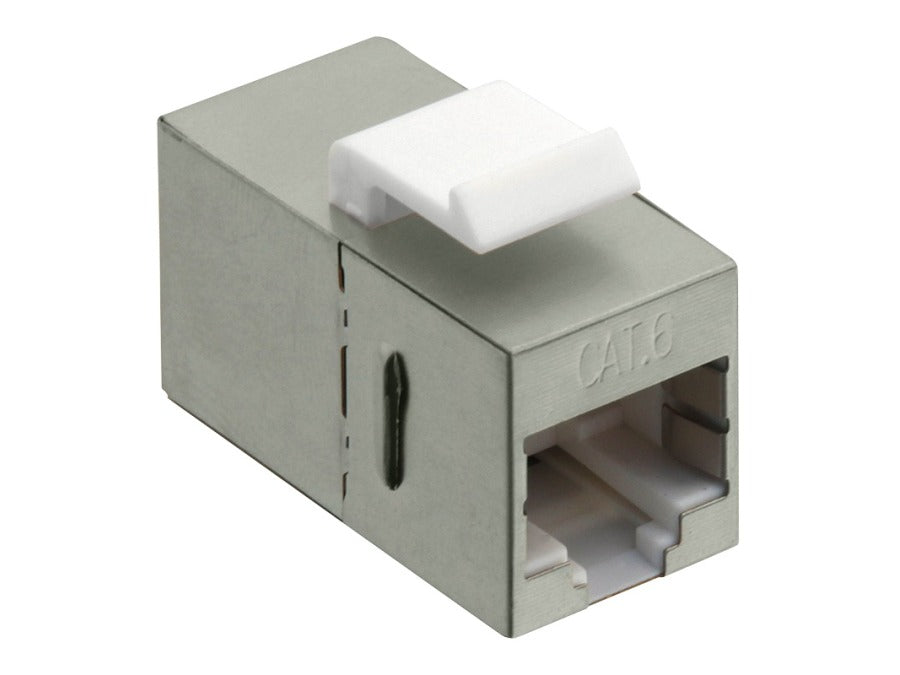 Keystone RJ45 mellemled - CAT6 skærmet, 2 x RJ45 hun