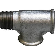 1/2" Galvaniseret tee m/udvendig gevind hoved