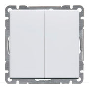 Afbryder krone semi 2Sl 16A 1M hvid