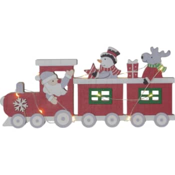 BILLY JULETOG BORDDEKORATION med lys til batteri