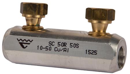 AL+CU-KNÆKBOLTMUFFE 10-50MM²