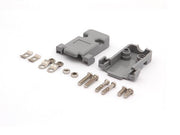 Hus for D-SUB - 15pol (og 26pol HD), Grå plast