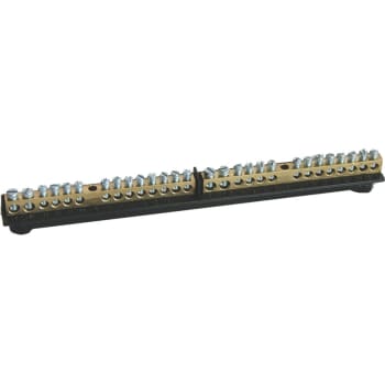 Jord/Nul skinne for gruppetavle 2 x (2 x 16 mm² + 12 x 10 mm²)