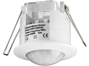 PIR bevægelsessensor - 230Vac / 1200W, 360° til indbygn.