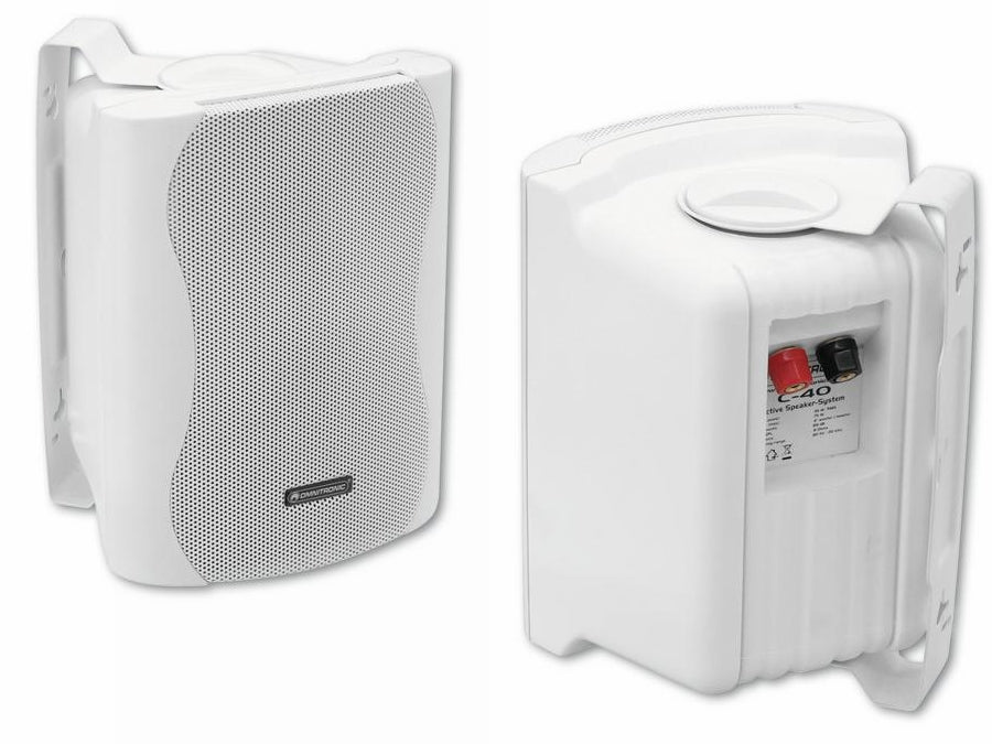 Minibox højttalersæt - 2 vejs 4" 35Wrms, 8ohm, Hvid (2 stk.)