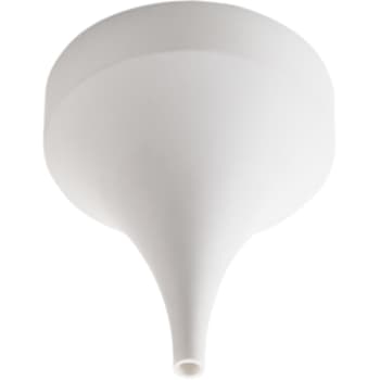 Bell låg, pendel loftboks, baldakin med tragt, hvid