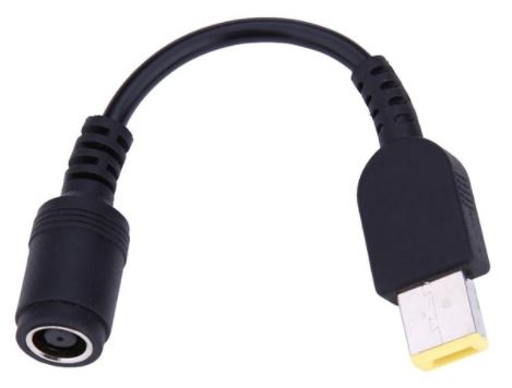 Lenovo adapterkabel - Rund 7,9x5,5mm hun til flad han (15cm)