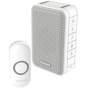 Trådløs ringeklokke m. 6 toner inkl. dørtryk - hvid