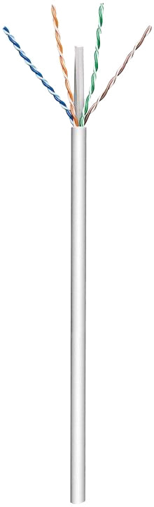 UTP netværkskabel - CAT6, trådet CCA, Grå (305m rulle)