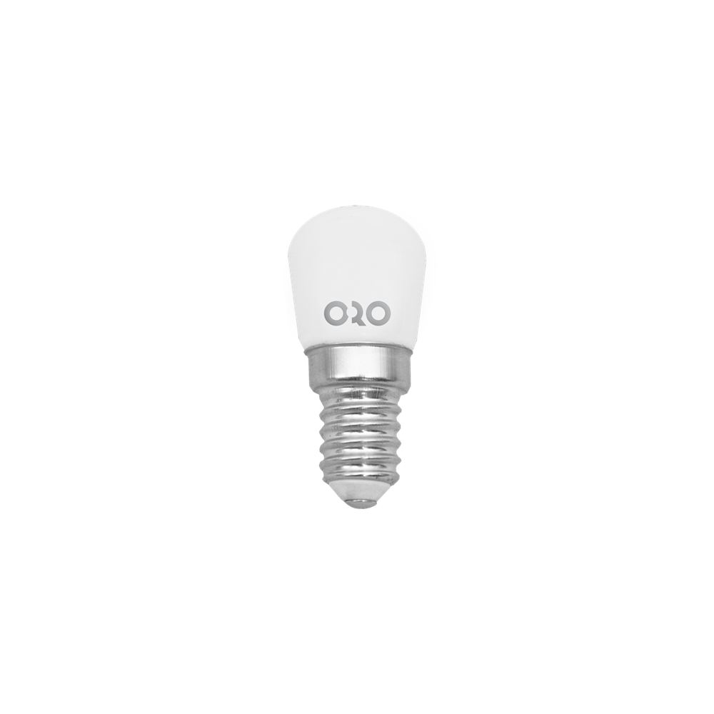 1.8W LED køleskabspære med E14 fatning, T20 form - 230V, 130lm, RA80