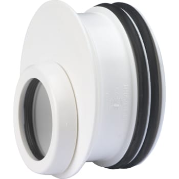 Wavin Ø50 x 32mm reduktion til rørspids, hvid