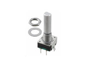 Rotary Encoder - 24 trin, trykknap funk., 20mm (6mm D-aksel)