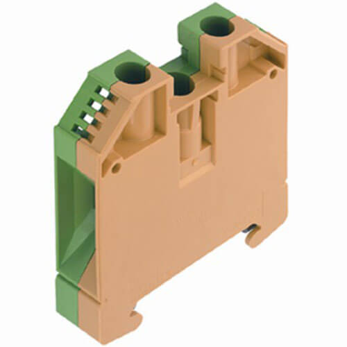 WDU gennemgangsklemme 4mm² g/g(jord) for dinskinne