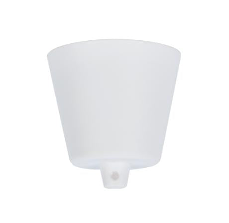 Baldakin m/aflastning Ø92mm hvid