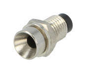 Monteringsholder til 3mm LED - Nikkel, Konkav reflektor