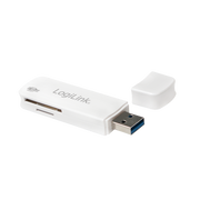 USB 3.0 kortlæser - USB A til SD/SDHC/SDXC, Hvid