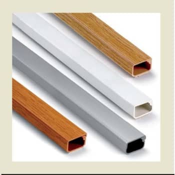 Kabelkanal 21x11,5 mm m/skruer 2 m hvid (3403)(15)