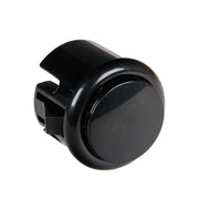 Arkade mini trykkontakt med mikroswitch - Off-(On), Sort