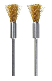 Messingpenselbørste Ø8mm 2 stk.