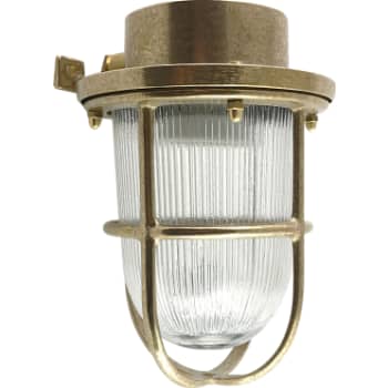 Andromeda 15N Staldlampe med gitter støbt messing IP64