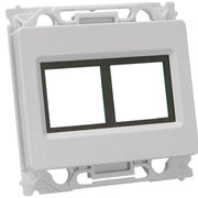 Dataudtag opus 66 stp/utp lige 2 stikk 1 lysegrå