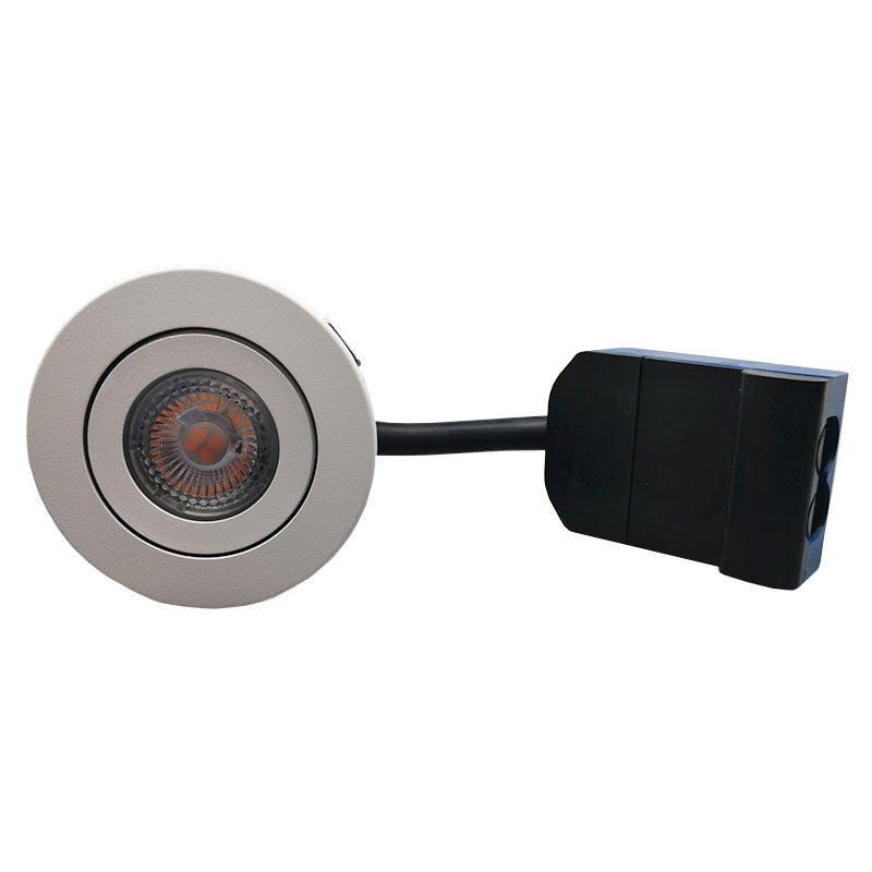 LED spot til udendørs m. 5W pære - Mat hvid
