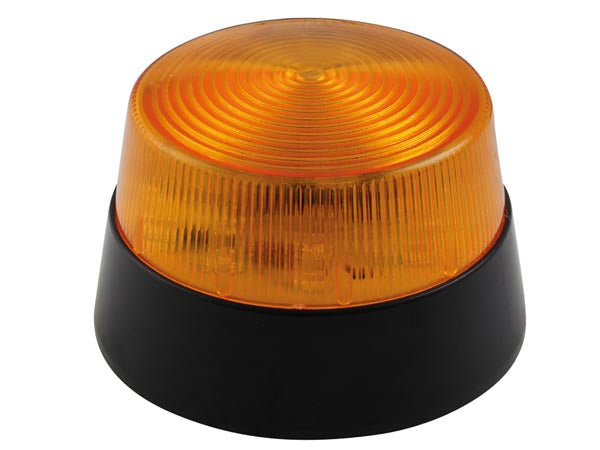 LED blinklys - 12Vdc, Ø77mm, IP20, Orange