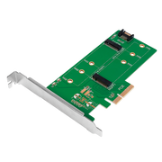 PCI-Express kort - PCIe til M.2 NGFF + SATA til M.2 NGFF SSD