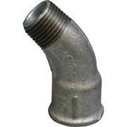 3/4" Galvaniseret bøjning 45° muffe/nippel